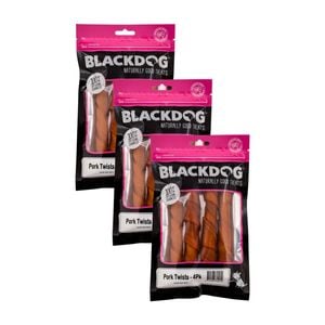 Blackdog Pork Twists - 4 Pack B244x3