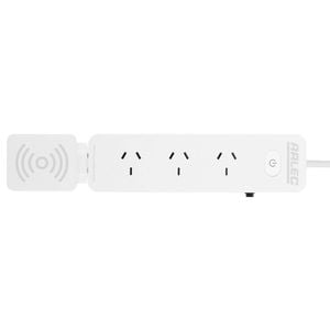 Arlec White 4 Outlet Powerboard With Detachable 10W Wireless Charger