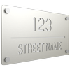 ProtectorAl 380mm x 220mm Surfmist Custom House Sign ACM Cut Through