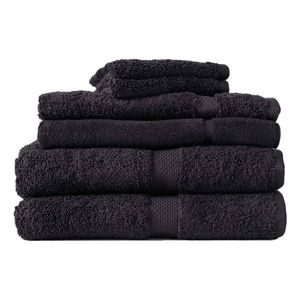 6pc Canningvale Royal Splendour Bathroom Towel Set Luxury Home Decor Slate