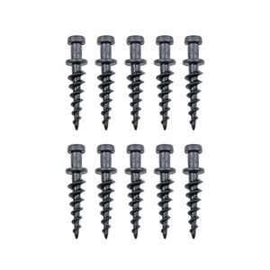 Everhang 30kg Black Heavy-Duty Picture Hanging Plasterboard Screw - 10 Pack
