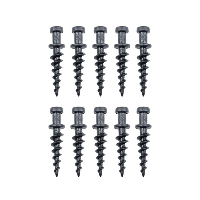 Everhang 30kg Black Heavy-Duty Picture Hanging Plasterboard Screw - 10 Pack