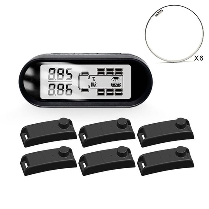 Promata Mata T2 Solar Tyre Pressure Monitor For Trucks - 6 Internal Sensors