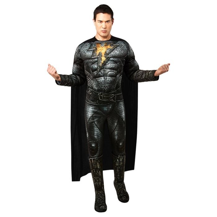 Size XL Black Adam Deluxe Adult Men Costume w/Cape Cosplay Dress Up Party