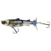 Chasebaits Lures Drunken Mullet 130mm Offset Pop Tail Fishing Lure - Blue Bait