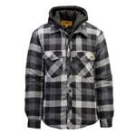 DeWALT Size XXL Grey Vozzo Hooded Flannel Jacket