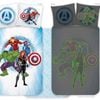 Marvel Avengers Glow-in-the-dark Quilt Cover Set - Toddler Bed Size