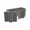 Build-a-Shed 1.2 x 4.5 x 2.0m Tunnel Shed Tunnel Hinged Door Plus Double Hinged Side Door - Grey