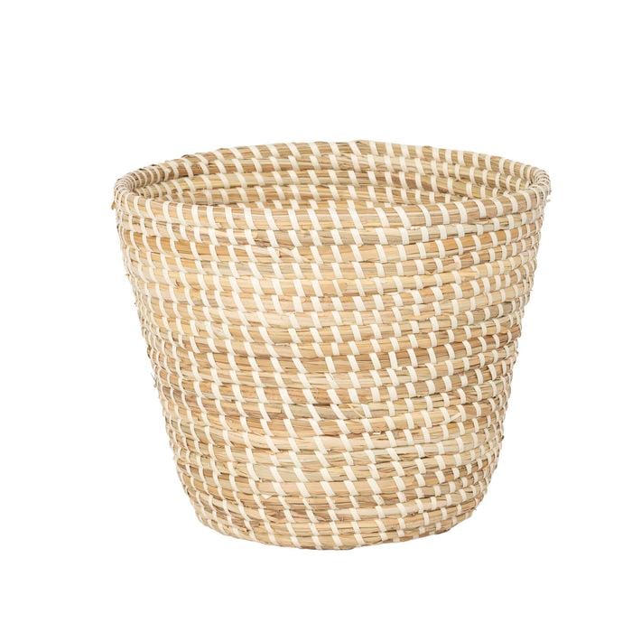 Astin Sinclair 340 x 280mm Tapered Vertiver Natural Basket Planter - 340mm