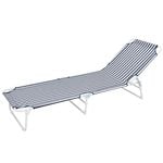 Marquee Folding Sunlounge Moonlit Blue
