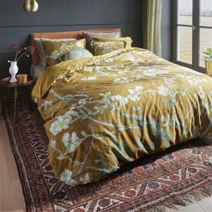 Bedding House X Van Gogh King Bed Van Gogh Blossoming Ochre Cotton Sateen Quilt Cover Set