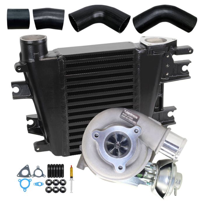 Upgrade Billet Turbo Charger With 65mm Intercooler & Hoses For Nissan Patrol GU ZD30 3.0L Direct Injection 2000-2007