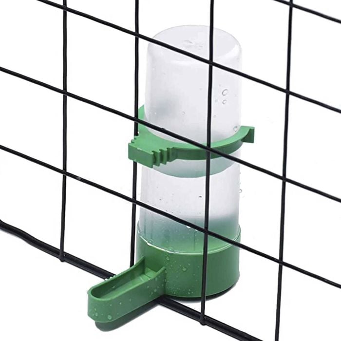 Rooster Farms Bird Cage Water Dispenser Drinker For Pet Parrot Budgie Aviary