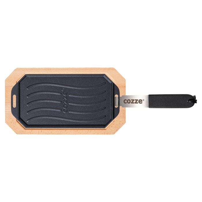 COZZE Reversable Cast Iron Pan Tray 