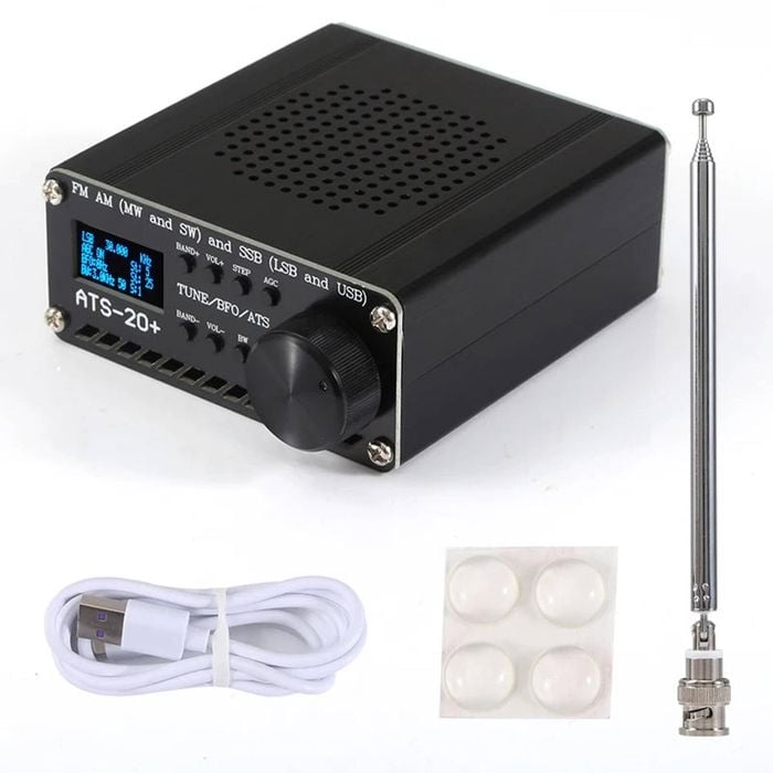 Radio Receiver Oled Display Black