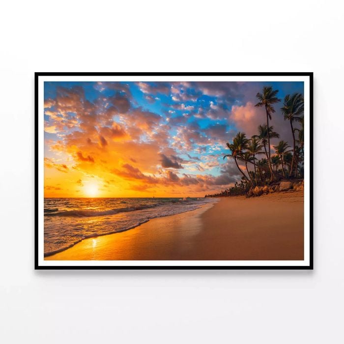 Paradise Tropical Island Beach  Print 100% Australian Made 120x90cm  (Poster)