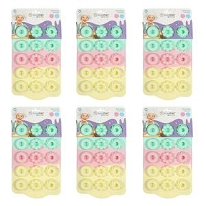 6PK Topchef Pastel Silicone Heat Resistant Baking Mould - Donut Cotton Candy