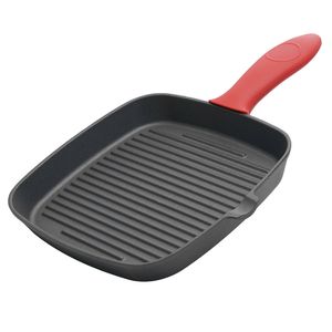 Toque Cast Iron Square Grill Pan With Spouts Bbq Skillet