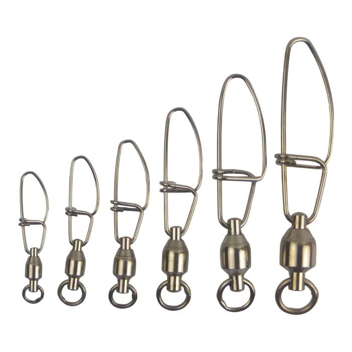Swimerz Hd Ball Bearing Swivels With Crosslock Snap, Size 5, 15 Pack