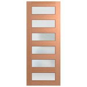 Hume 2040 x 820 x 40mm Entrance Door SPM Savoy Frosted Glass XS26
