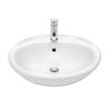 Stylus White Symphony Semi Recessed Basin With 3 Tap Holes