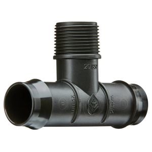 Pope 25mm Barbed x 20mm Single BSP Male Threaded Tee