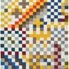 Handwoven Multicoloured Woolen Durrie Rug - Pixel 20057 - Multi - 110x160cm