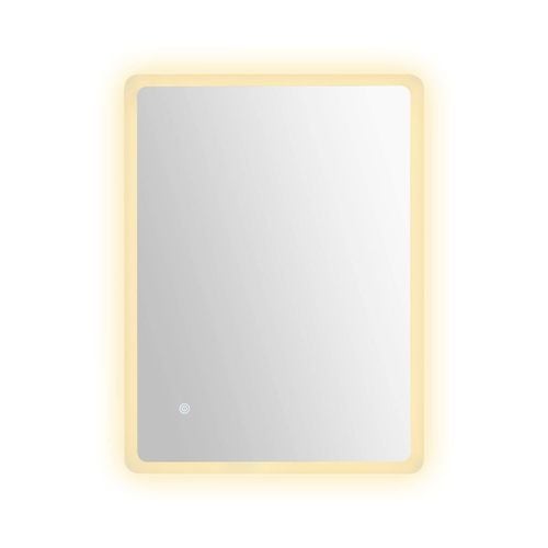Viviendo 70x90cm Rectangular LED Wall Mirror Anti-fog Vanity Bathroom ...