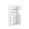 Costway 3-tier Bookshelf Bookcase Storage Cabinet Kitchen Pantry Cupboard