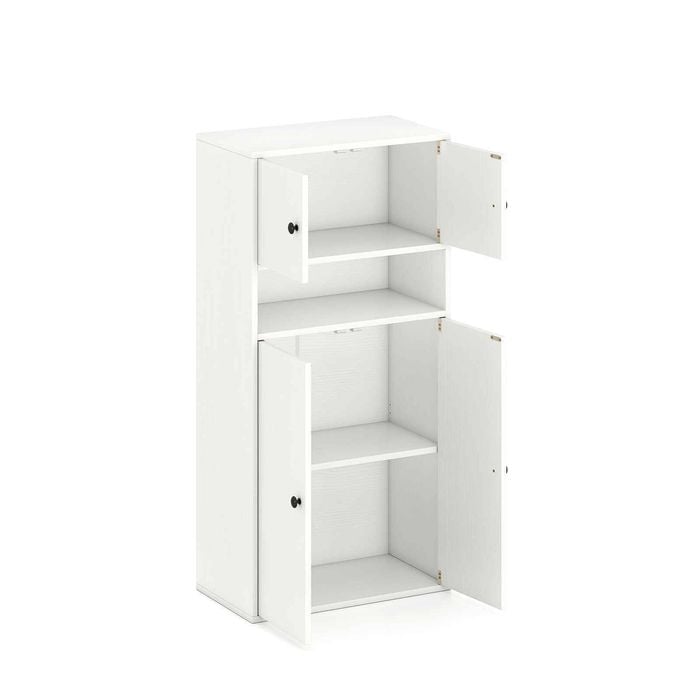 Costway 3-tier Bookshelf Bookcase Storage Cabinet Kitchen Pantry Cupboard