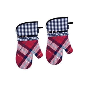 Ladelle Khloe Multi Set of 2 Oven Mitts 18 x 33 cm
