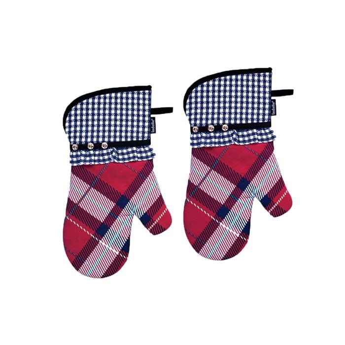 Ladelle Khloe Multi Set of 2 Oven Mitts 18 x 33 cm
