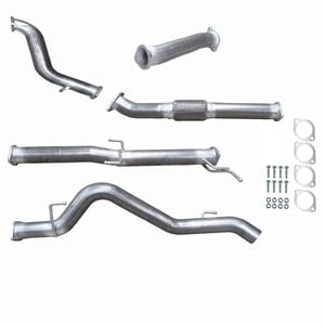Ignite Exhausts Turbo Back For Mitsubishi Mn Triton 2.5l 3" No Cat With Pipe Raw Aluminised Steel