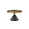 Seek and Ramble Lloyd Round Coffee Table Brushed Gold & Black
