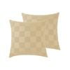 Accessorize Bedroom Collection 65cm x 65cm Desert Sand 2 Pack Tipo Safari European Pillowcase