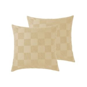 Accessorize Bedroom Collection 65cm x 65cm Desert Sand 2 Pack Tipo Safari European Pillowcase