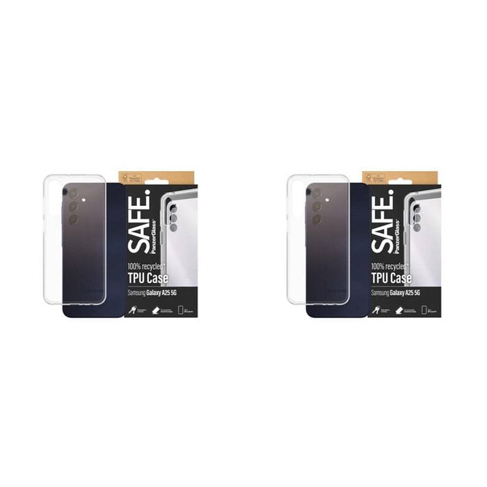 2PK PanzerGlass SAFE TPU Case For Samsung Galaxy A25 - Clear