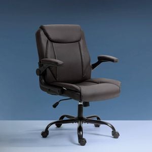 Homfurn Executive Office Chair Mid Back Ergonomic Comfortable Desk Chair