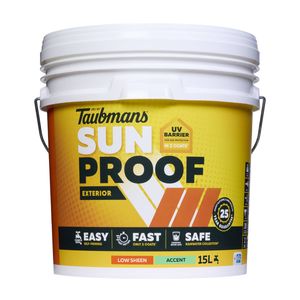 Taubmans 15L Accent Low Sheen Sunproof Exterior Paint