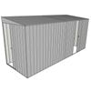 Build-a-Shed 1.5 x 4.5 x 2m Single Sliding Side Door Skillion Shed - Zinc