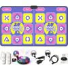 Advwin Double Dance Game Mat For Tv, Anti-slip Fitness Dancing Pad For Kids Adults,  Plug & Play Indoor Sports Game