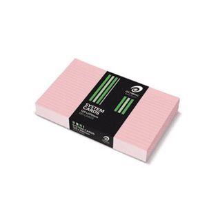 Olympic Ruled System Cards (100pk) 8x5 (Pink)