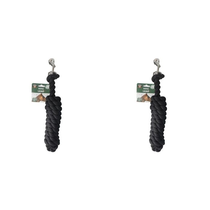 2PK Dudley's World Of Pets Horse Care Durable Lead Assorted 2M