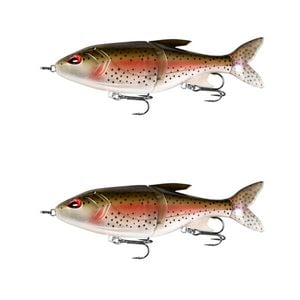 2x 13 Fishing 185mm Glidesdale Jointed Glidebait Fishing Lures - Rainbow Trout