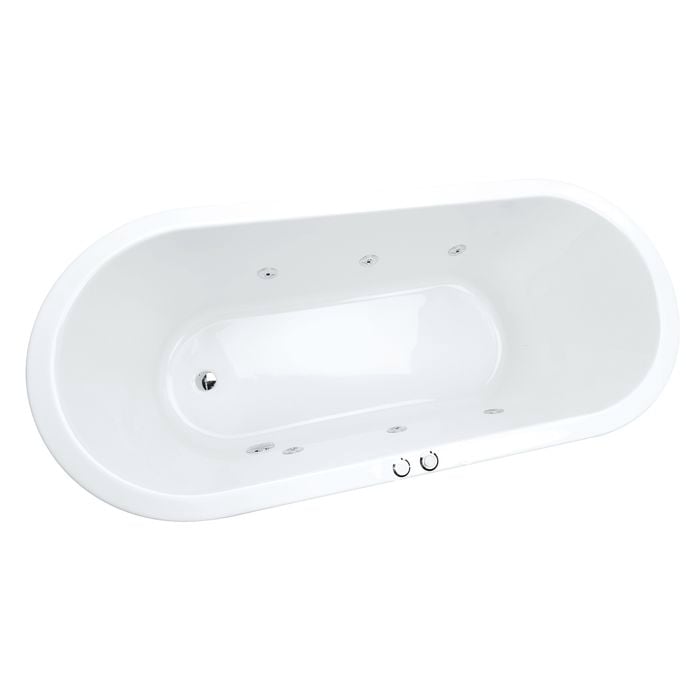 Decina 1700mm Uno 6 Jet Oval Builders Spa Bath