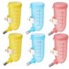 Yes4pets 6 X 500ml Dog Cat Hamster Rabbit Water Bottle Hanging Drinking Dispenser Feeder