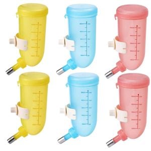 Yes4pets 6 X 500ml Dog Cat Hamster Rabbit Water Bottle Hanging Drinking Dispenser Feeder