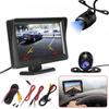 4.3" Lcd Rear View Monitor With Reverse Camera - Night Vision, Waterproof, Easy Install Kit