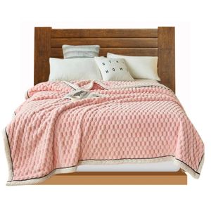 Anycozy Pink Velvet Soft Fluffy Warm Throw Blanket 150x200cm