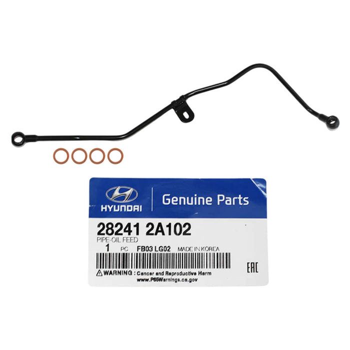 Genuine Turbo Charger Oil Feed Pipe With Gaskets For Kia Rio 1.5L